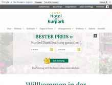 Tablet Screenshot of hotelamkurpark.net